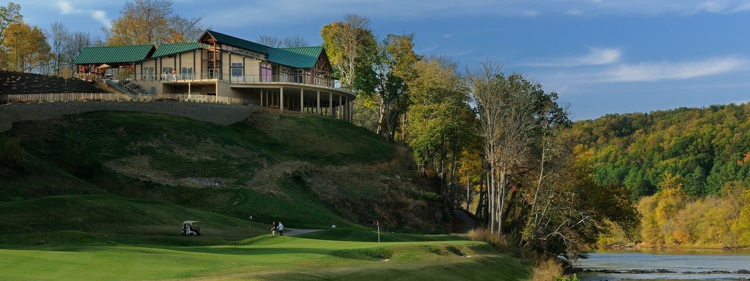 Pete Dye River Course of Virginia Tech, where the shower is being held